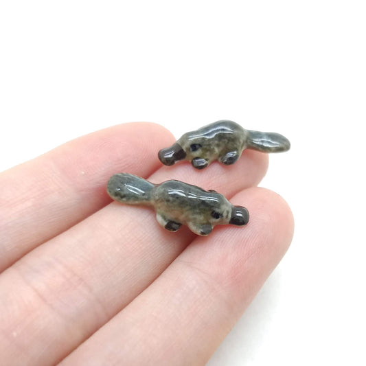 2 Tiny Platypus Duckbill Watermole
