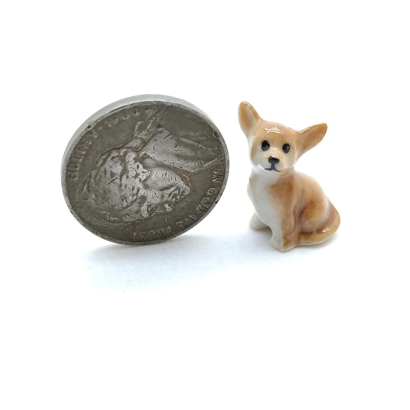 2 Tiny Chihuahua Figurines