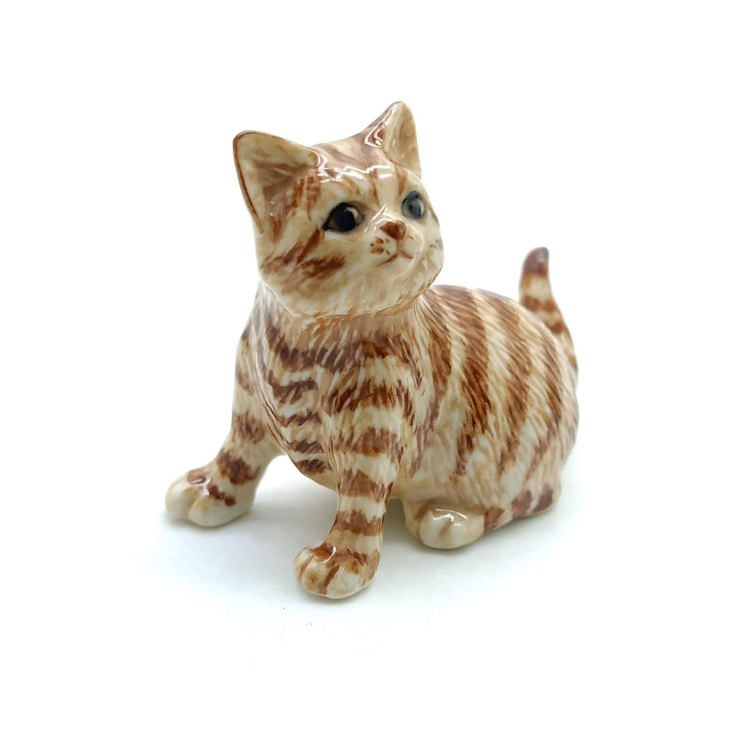 Cat Ceramic Figurine Miniature Statue
