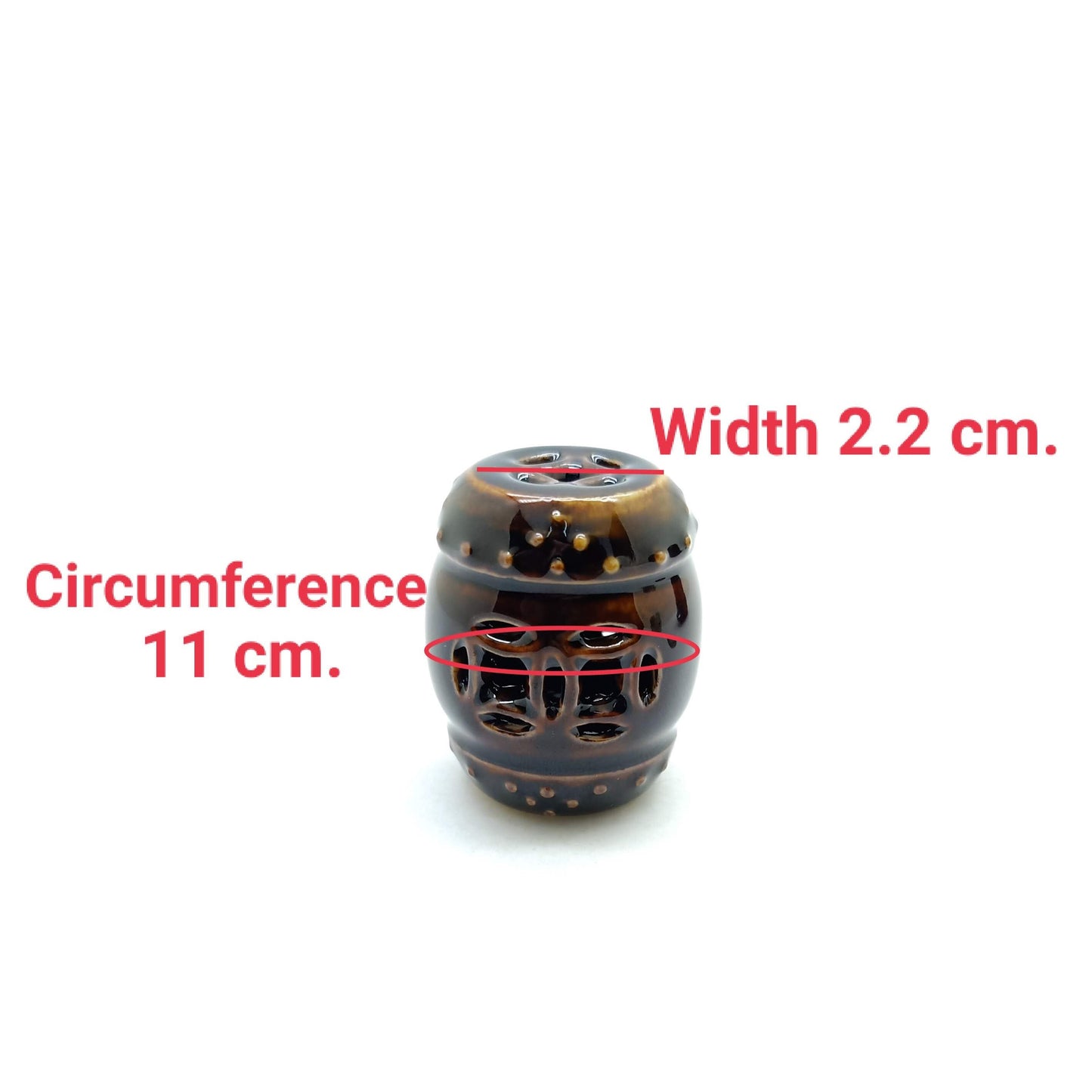 2 Chinese Miniature Garden Stools | 4 cm.Tall