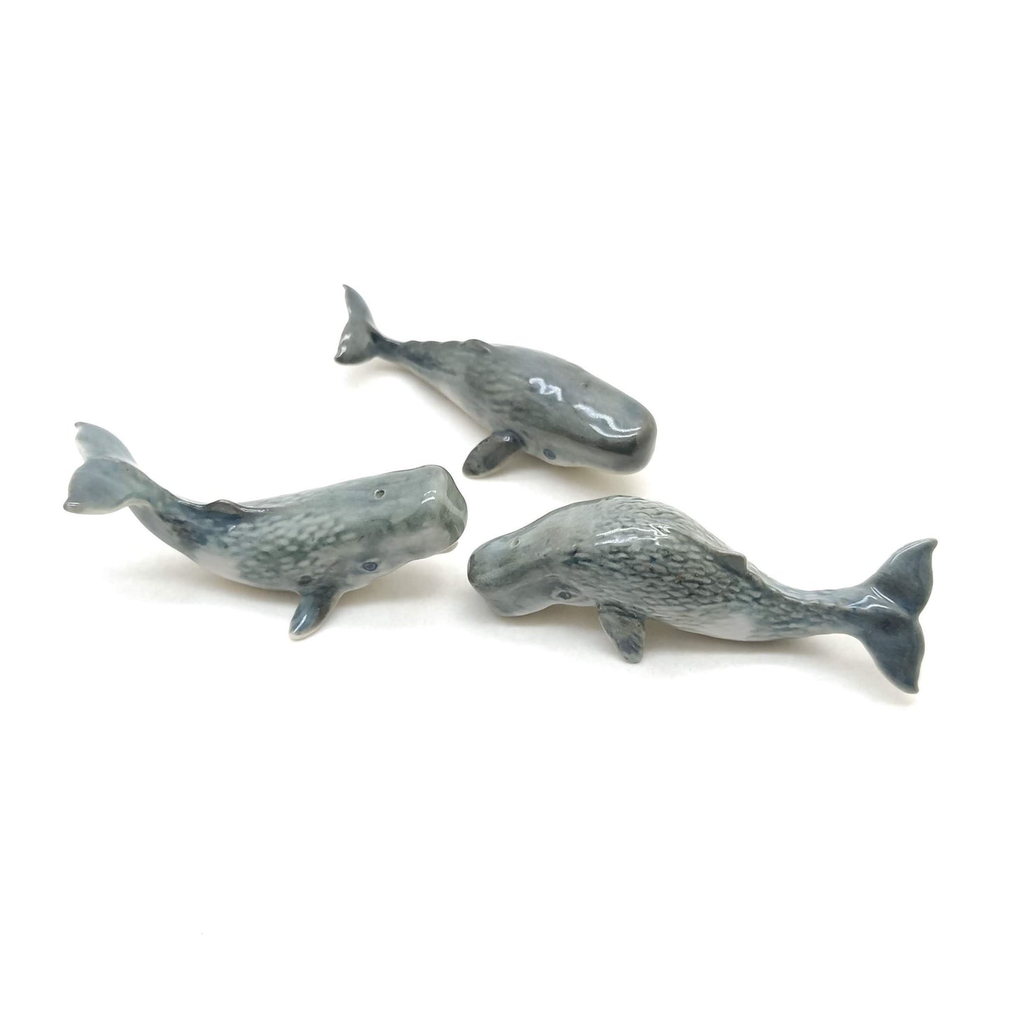 3 Sperm Whale Figurines