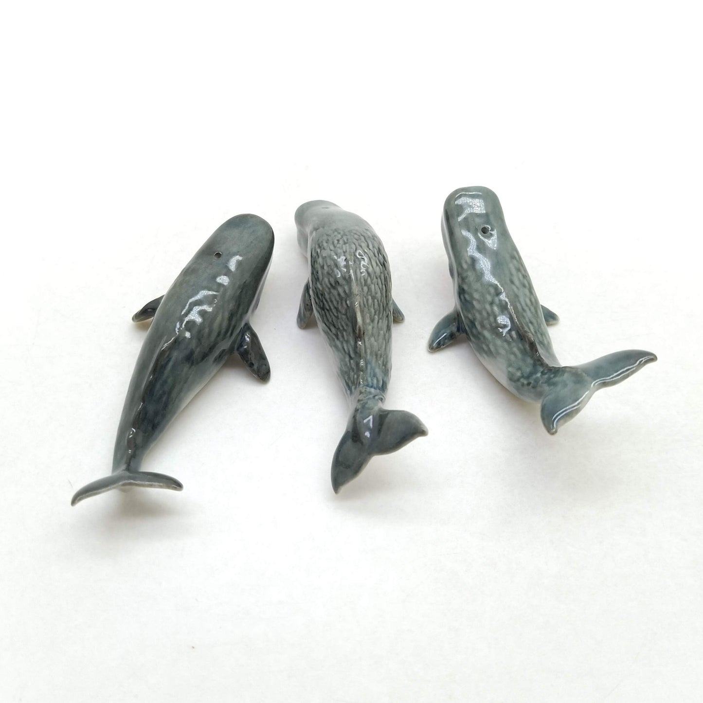 3 Sperm Whale Figurines