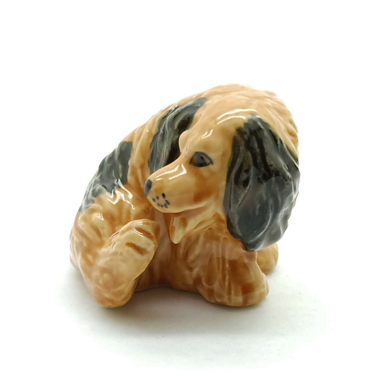 Set of 3 Cocker Spaniel Dog Ceramic Figurine Statue