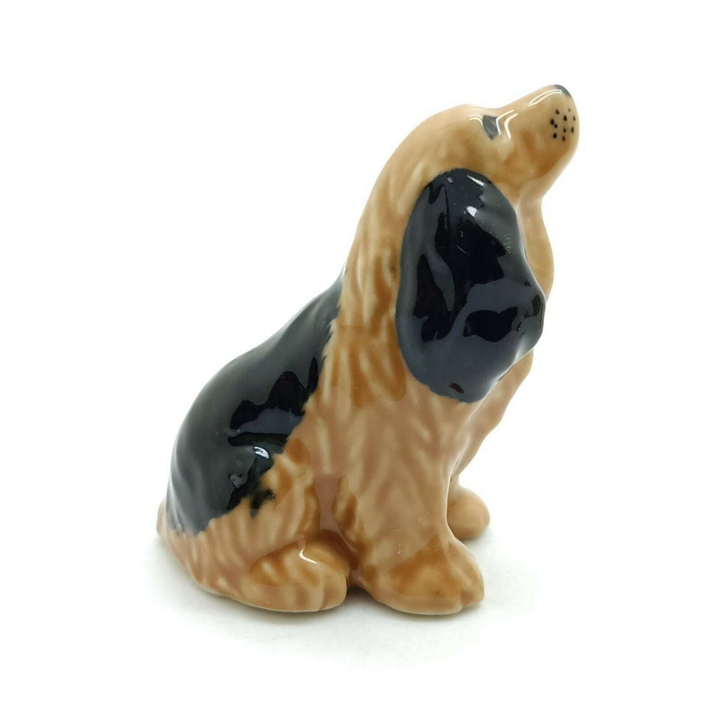 Set of 3 Cocker Spaniel Dog Ceramic Figurine Statue