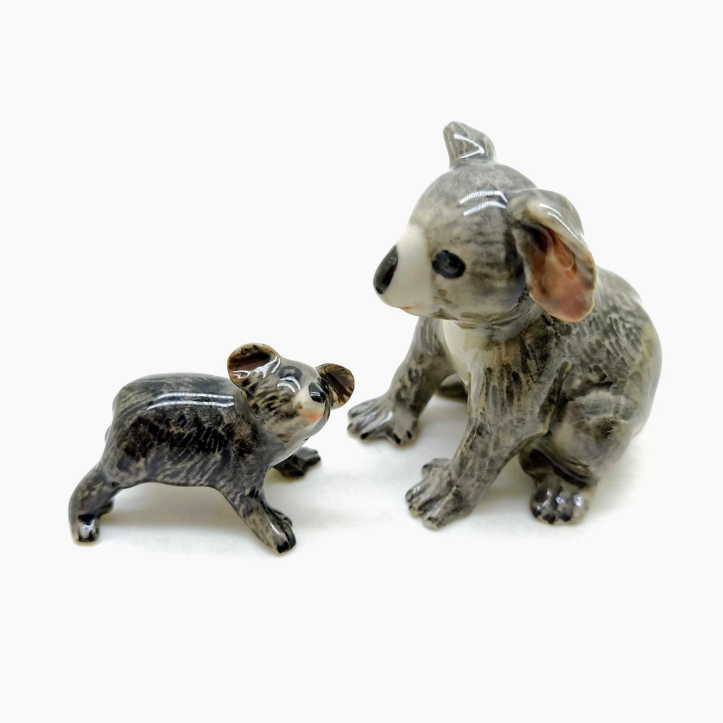 Set Of 2 Koala Figurine Ceramic Statue