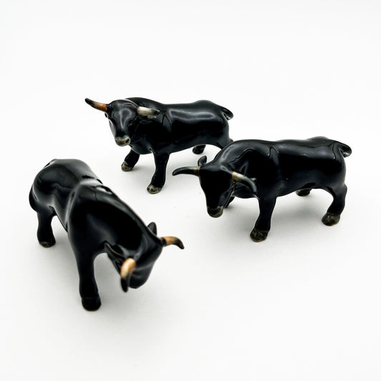 Spanish Fighting Bull Figurines
