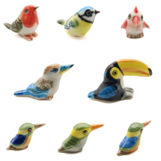 Mini Birds Ceramic Figurines