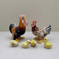 Rooster & Hen with Baby Chicks