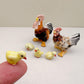 Rooster & Hen with Baby Chicks