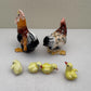 Rooster & Hen with Baby Chicks