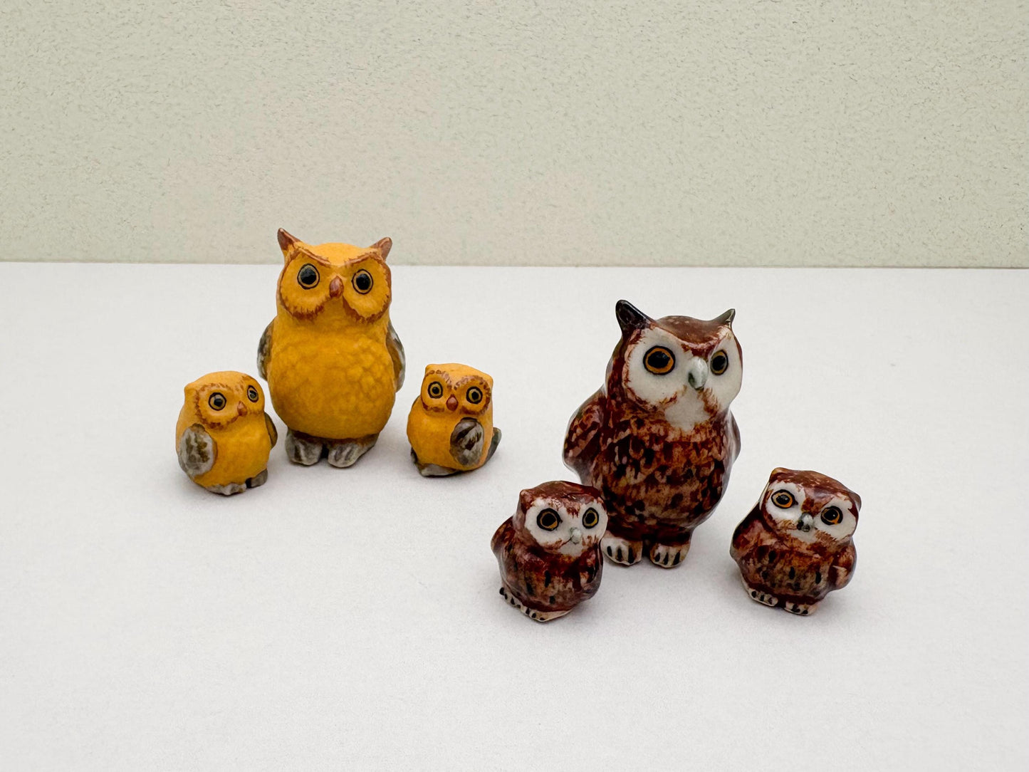 Owl family, set of 3