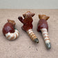 Hand-Painted Ceramic Red Panda Figurine Set: Wildlife Decor