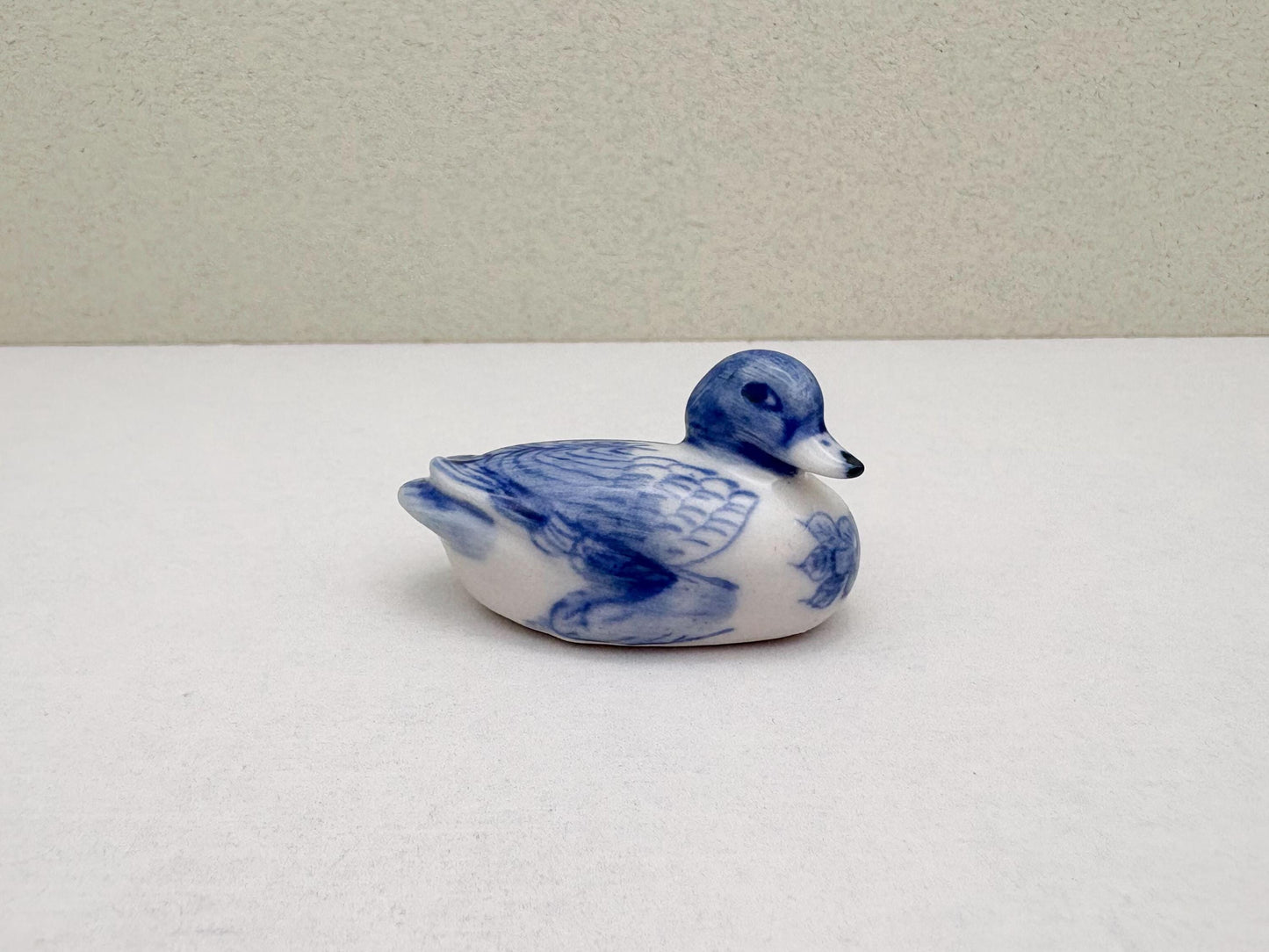 Mini Painted Blue & White Ducks