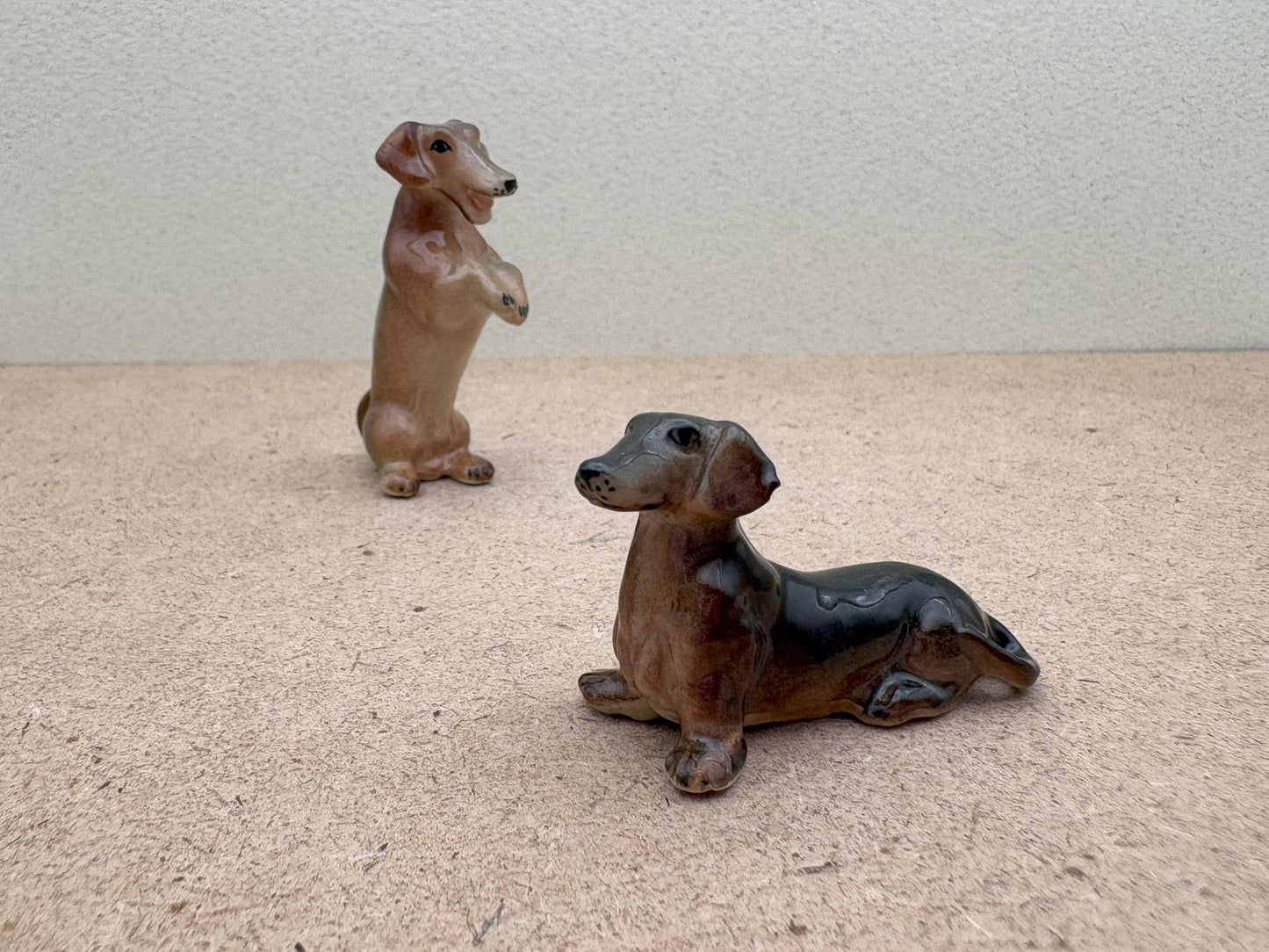 Sitting & Begging Dachshunds