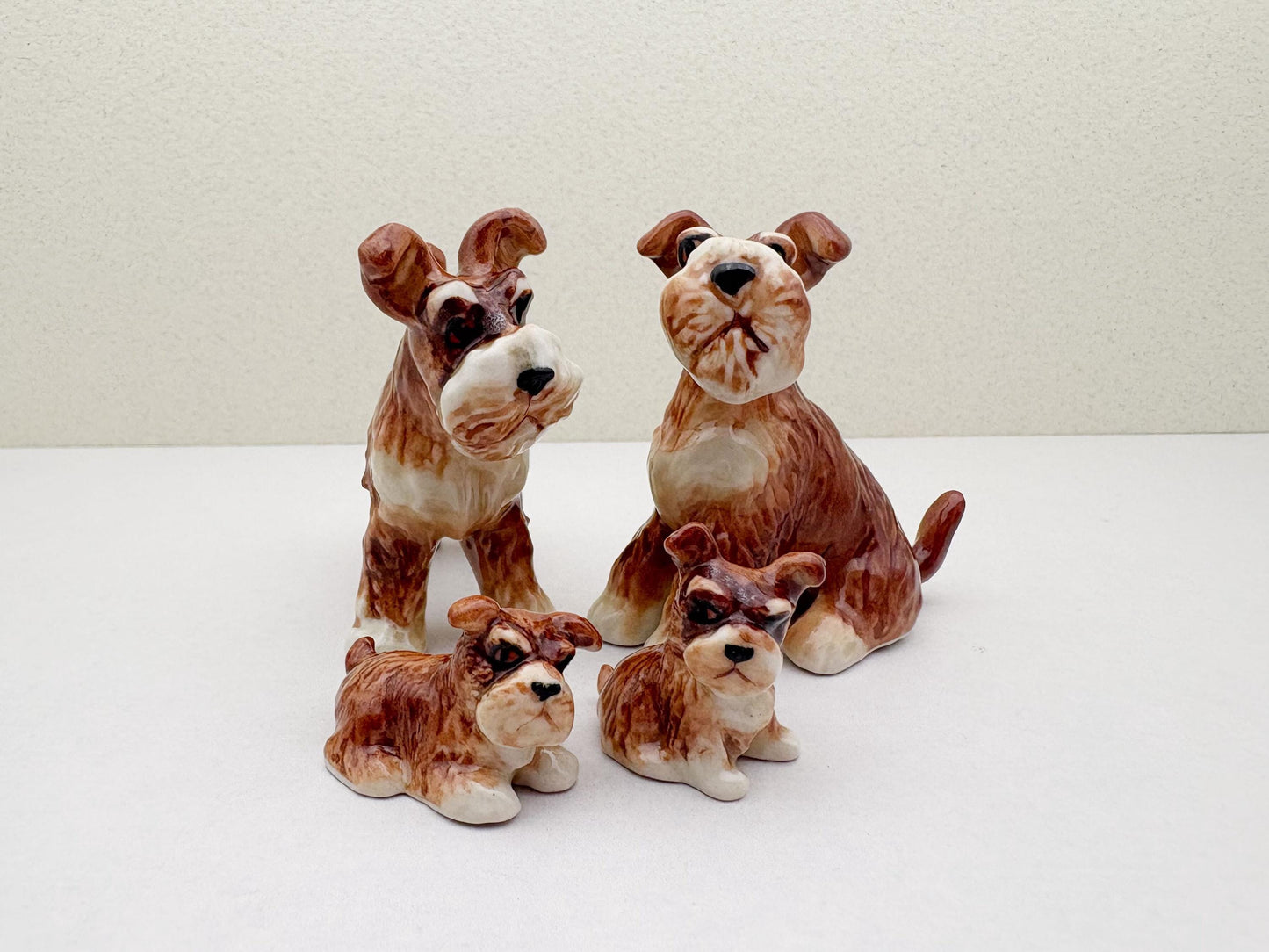 Schnauzer Figurine Set
