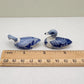 Mini Painted Blue & White Ducks