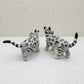 Silver Bengal Cat, set of 2
