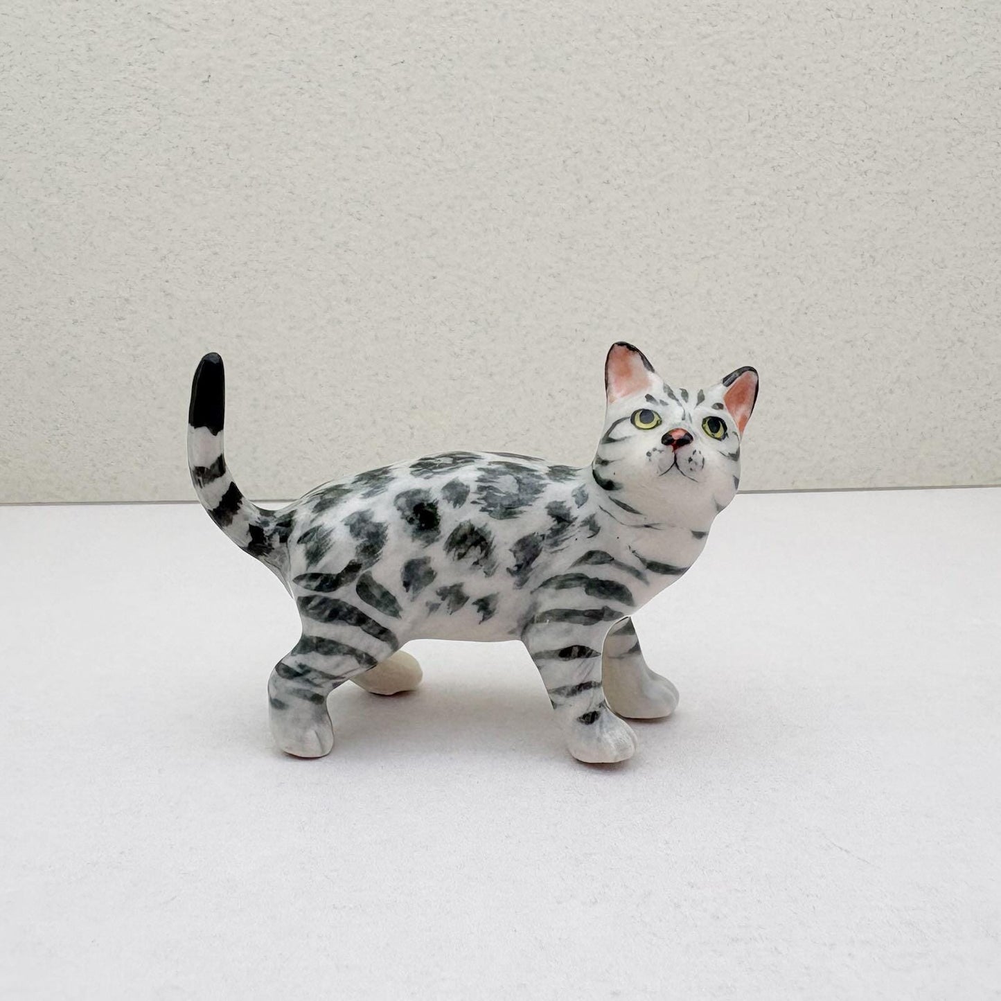 Silver Bengal Cat, set of 2