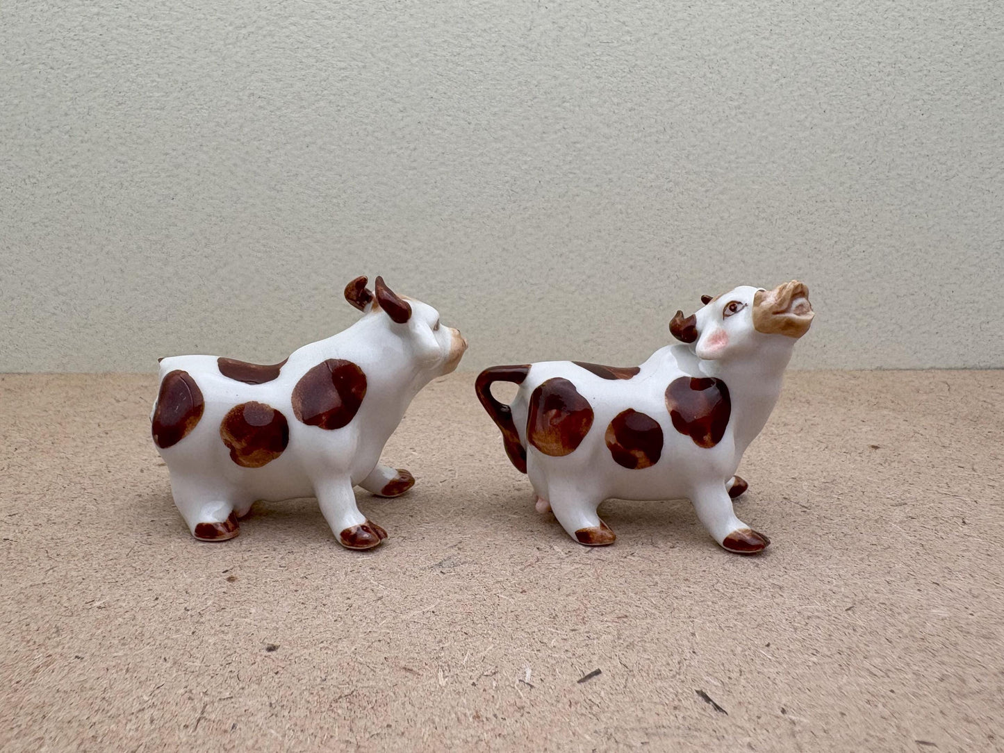 Hand-Painted Ceramic Cow Figurines (Set of 2) - Farmhouse Decor
