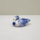 Mini Painted Blue & White Ducks