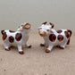 Hand-Painted Ceramic Cow Figurines (Set of 2) - Farmhouse Decor