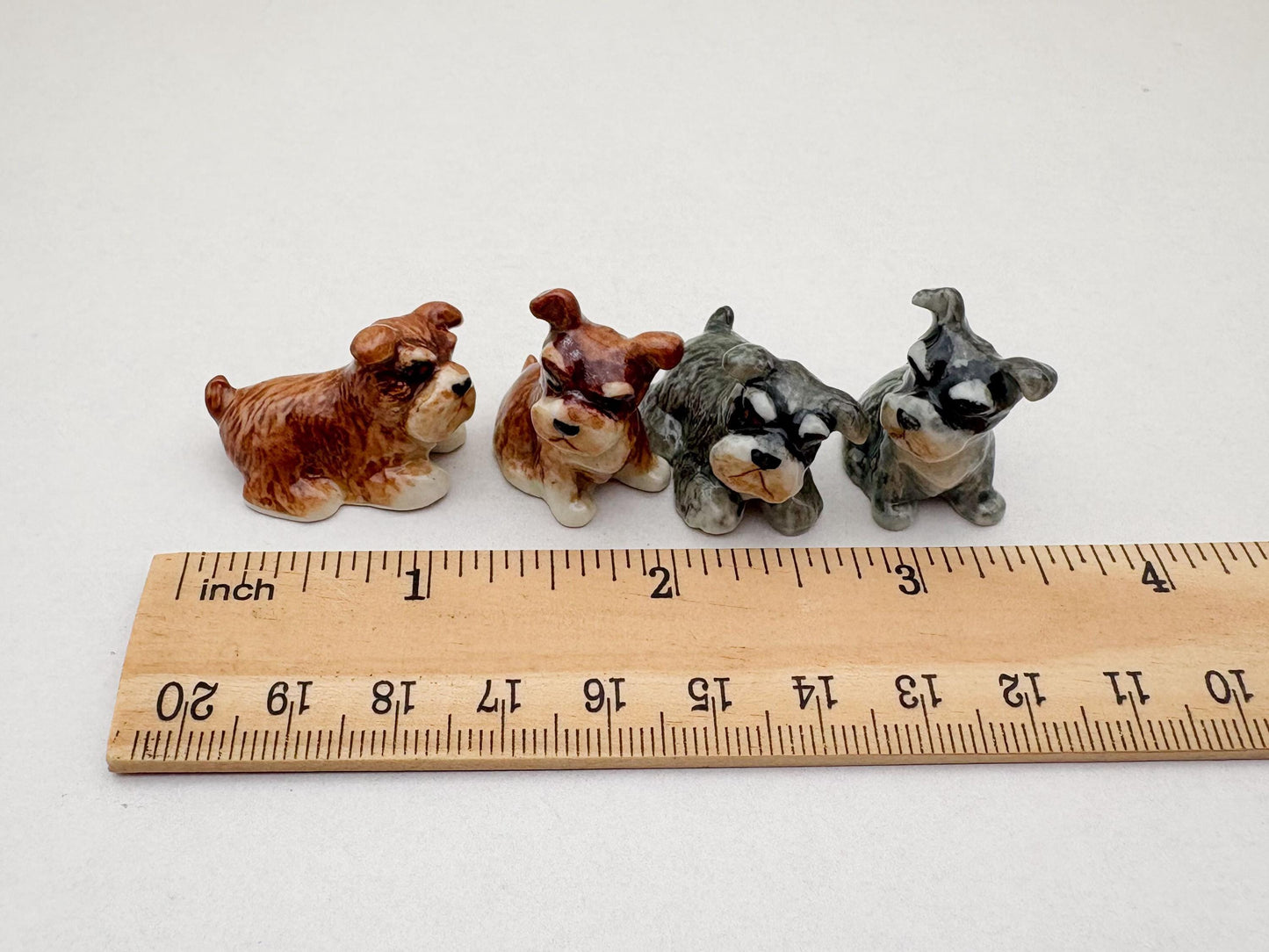Schnauzer Figurine Set