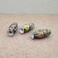 Hand-Painted Miniature Ceramic Floral Vase: Dollhouse Decor, Gift