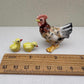 Rooster & Hen with Baby Chicks