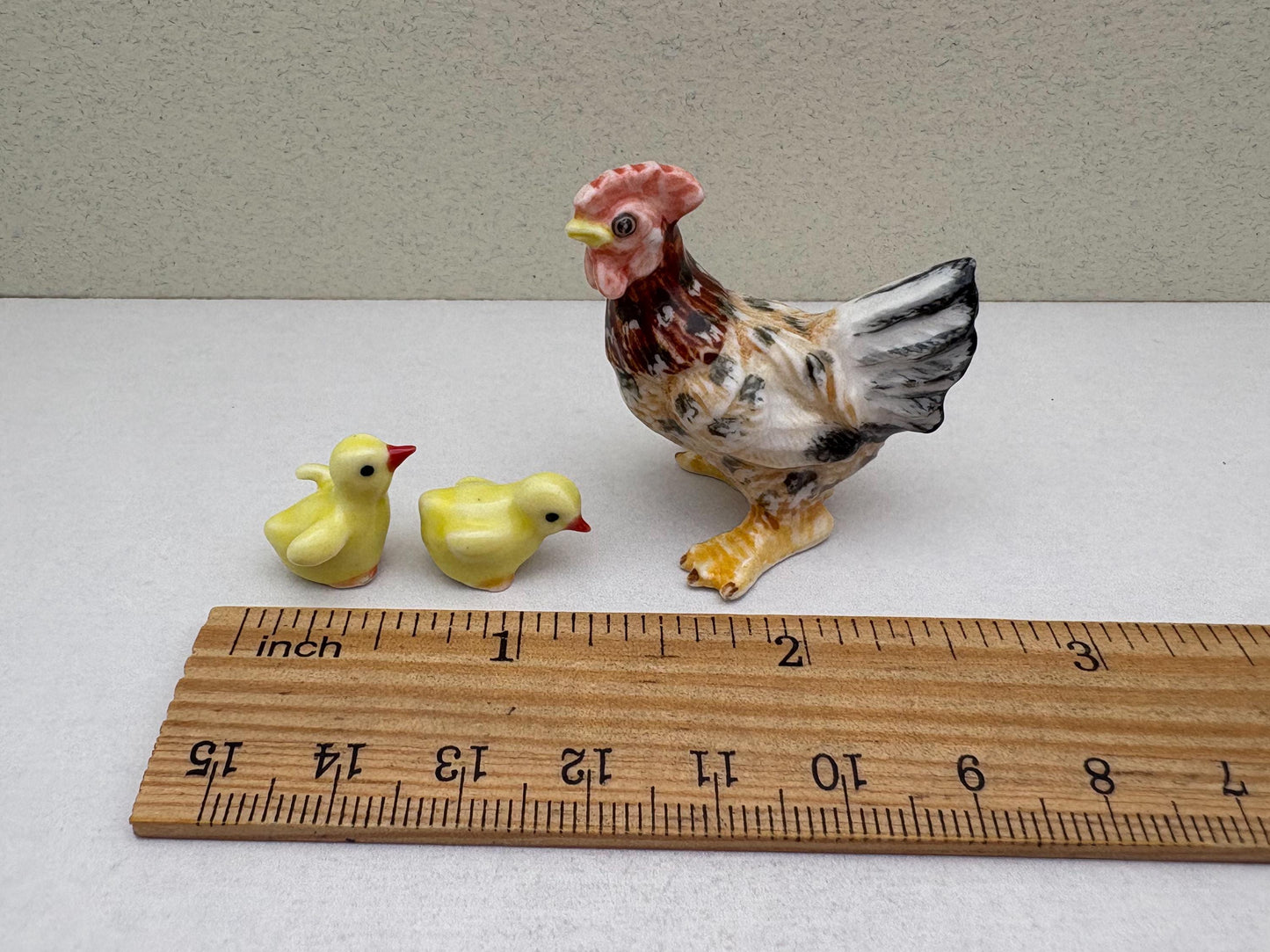 Rooster & Hen with Baby Chicks