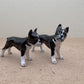 Hand-Painted Boston Terrier Ceramic Figurine: Pet-Themed Decor