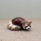 Hand-Painted Ceramic Red Panda Figurine Set: Wildlife Decor