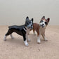 Hand-Painted Boston Terrier Ceramic Figurine: Pet-Themed Decor
