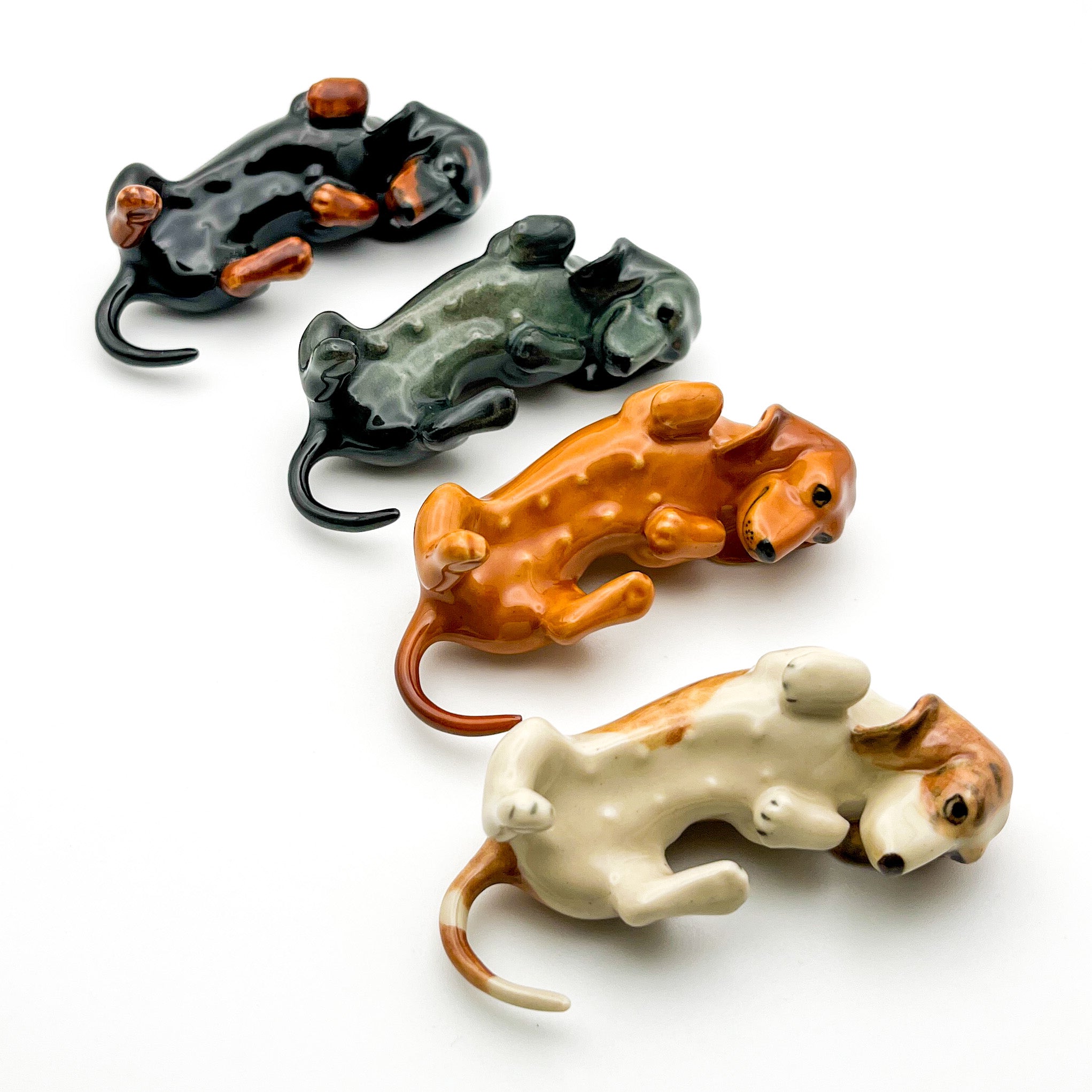 Ceramic dachshund outlet figurines