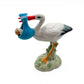Cherished Deliveries | White Stork Figurine with Newborn Pouch