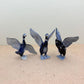 Set of 3 Mini  Blue Ducks