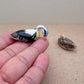 Hand-Painted Miniature Ceramic Duck Figurines
