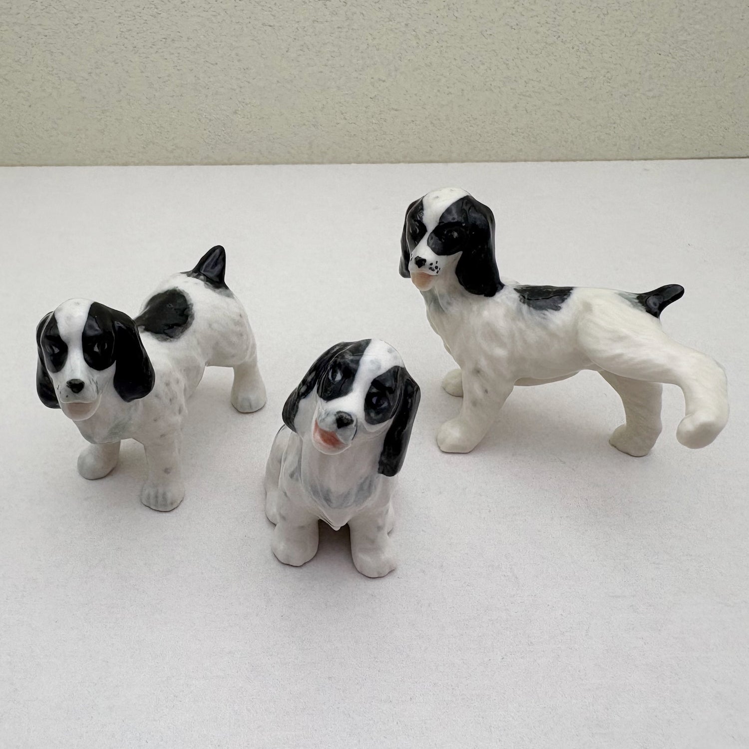 Spaniel Set Cocker Spaniel Ceramic Figurine Set – Handcrafted Collectibles – MarkSister