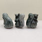 Gray Squirrels, set of 3