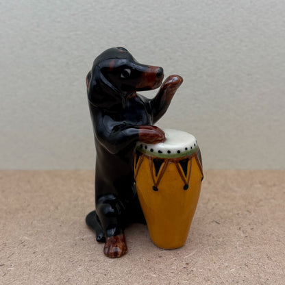 Black Dachshund Musicians