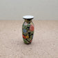 Hand-Painted Miniature Ceramic Floral Vase: Dollhouse Decor, Gift