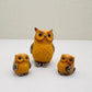 Owl family, set of 3