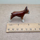 Hand-Painted Boston Terrier Ceramic Figurine: Pet-Themed Decor