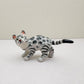 Silver Bengal Cat, set of 2