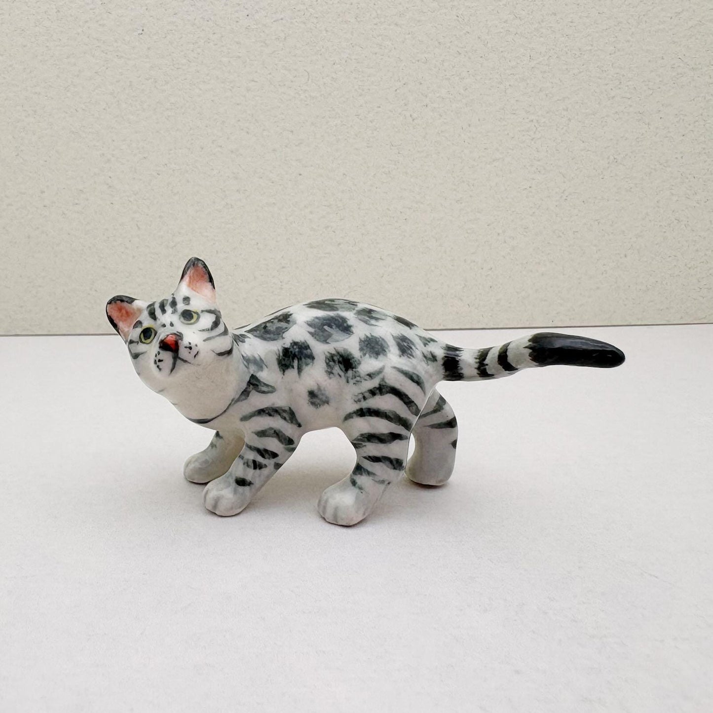 Silver Bengal Cat, set of 2