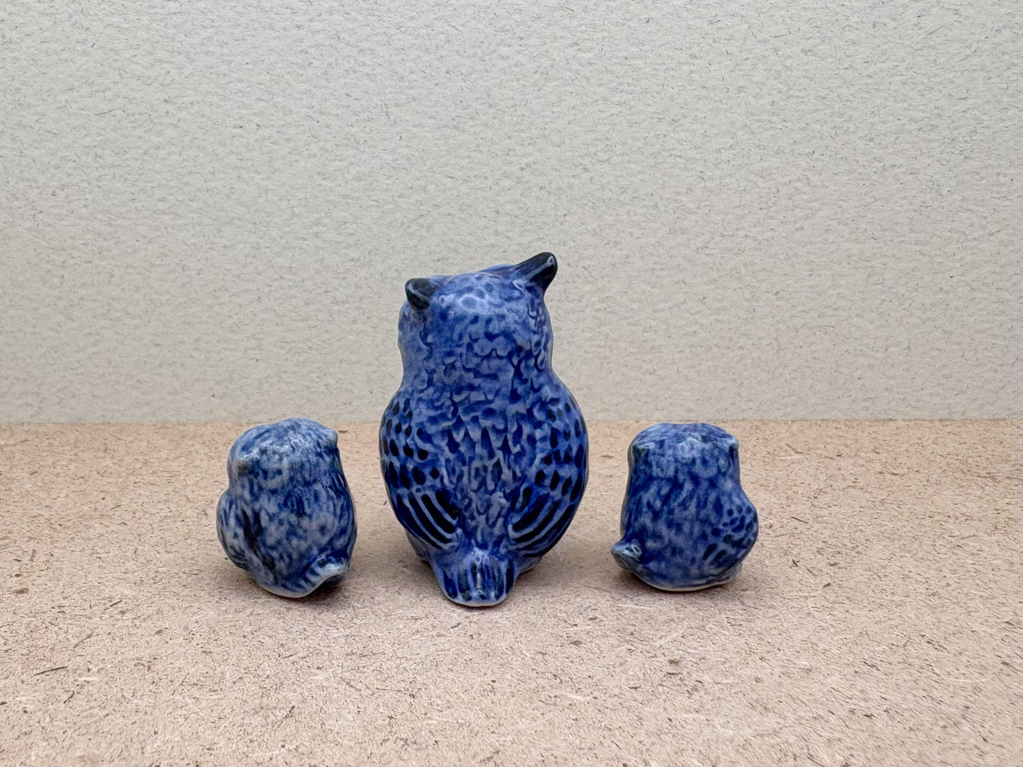 Indigo Blue Owl Set