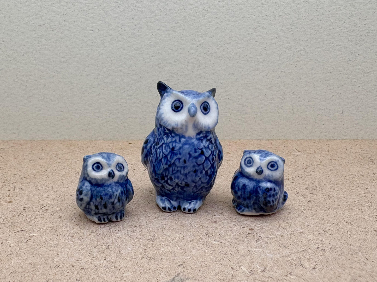 Indigo Blue Owl Set