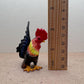 Ceramic Roosters Figurines: Colorful Farmhouse Decor Set