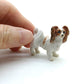 White Papillon Ceramic Dog