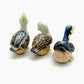 3 Duck Bird Ceramic Figurines Siblings Statue