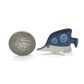 Set of 6 Baby Butterfly Fish Ceramic Figurine Statue